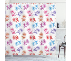 Romantic Blossoming Nature Shower Curtain