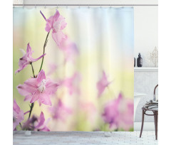 Larkspur Petals Summer Shower Curtain