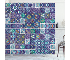 Traditional Mosaic Tile Shower Curtain