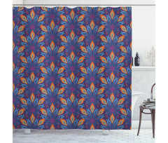 Vibrant Floral Ornate Shower Curtain