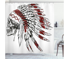 Feather Headdress Shower Curtain