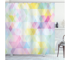 Geometric Rhombus Art Shower Curtain