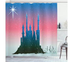 Medieval Castle Stars Shower Curtain