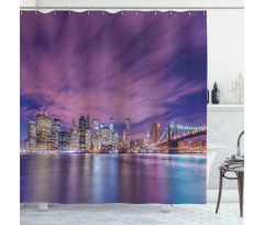 New York City Landmarks Shower Curtain