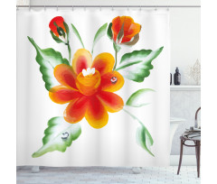 Daffodils in Watercolors Shower Curtain