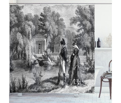 Napoleon Woman Garden Shower Curtain