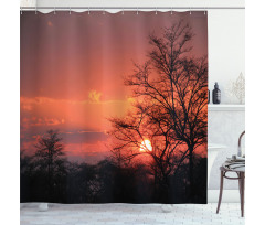 Sunset at Kwando River Shower Curtain