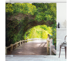 Nature Boardwalk Archway Shower Curtain