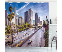 Downtown Los Angeles USA Shower Curtain