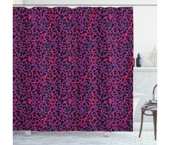 Leopard Skin Safari 80s Shower Curtain