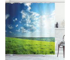 Meadow Valley Cloud Sun Shower Curtain