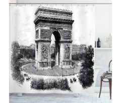 Auguste Vitu Monument Shower Curtain