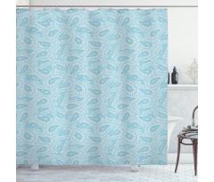 Art Style with Swirls Shower Curtain
