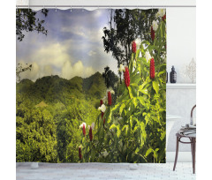 Rural Scenery Costa Rica Shower Curtain