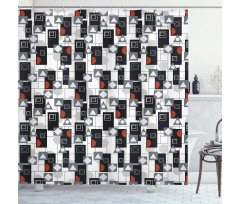 Creative Modern Shapes Shower Curtain