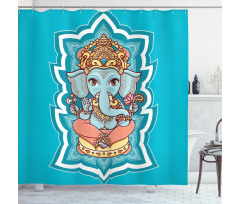 Asian Mandala Shower Curtain