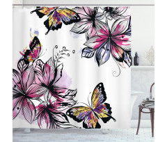 Blooms Botany Colorful Shower Curtain