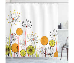 Umbelifers Petals Shower Curtain