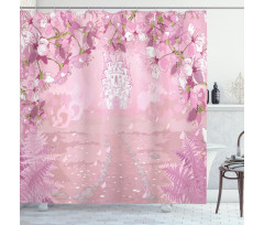 Medieval Castle Surreal Shower Curtain