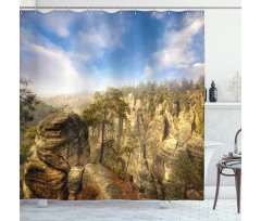 Park in Czech Republic Shower Curtain