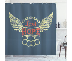 Words for Bikers Shower Curtain