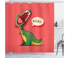 Cartoon Prehistoric Shower Curtain