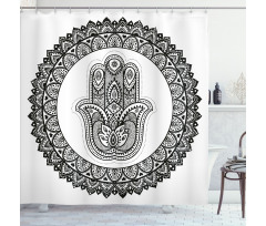 Traditional Art Style Shower Curtain