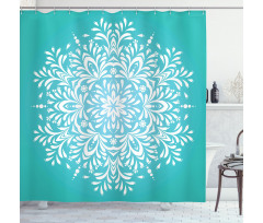 Winter Snowflake Shower Curtain