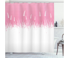 Bushes and Wheat Field Shower Curtain