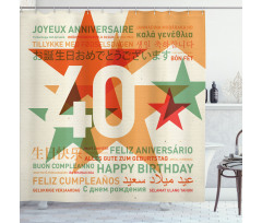 Celebration Worldwide Shower Curtain