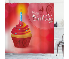 Cupcake Stars Shower Curtain