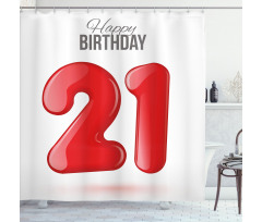 Teen Birthday Party Shower Curtain