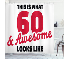Words 60 Shower Curtain
