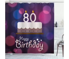 Abstract Cake Shower Curtain