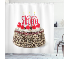 Cake and Candles Shower Curtain
