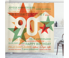 Old Age Celebrations Shower Curtain