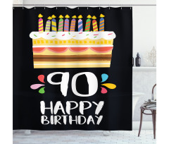Colorful Party Set Shower Curtain