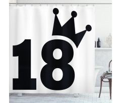 Jersey Seem Bold 18 Shower Curtain