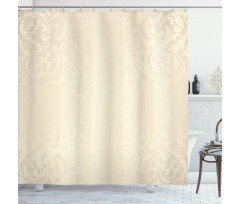 Monochrome Damask Shower Curtain