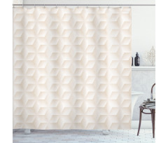 Diamond Shaped Digital Shower Curtain