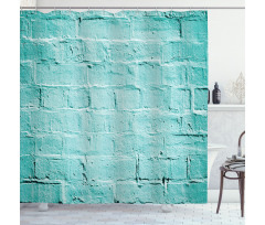 Brick Old Wall Vibrant Shower Curtain
