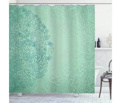 Mixed Leaves Botanical Shower Curtain