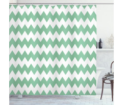 Zigzag Twisty Modern Shower Curtain