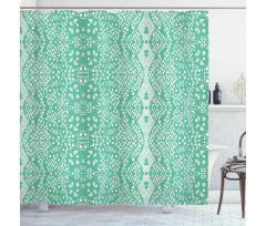 Retro Lace Pattern Shower Curtain