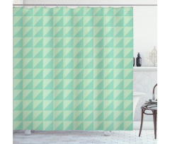 Half Squares Triangles Shower Curtain