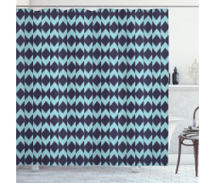 Boho Geometric Shape Shower Curtain