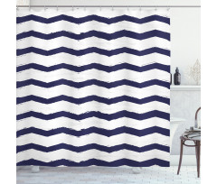 Nautical Sea Life Cottage Shower Curtain