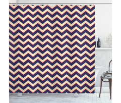 Zigzag Modern Lines Shower Curtain