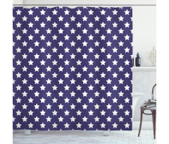Flag with Stars Shower Curtain