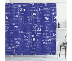 Chemistry Theme Shower Curtain